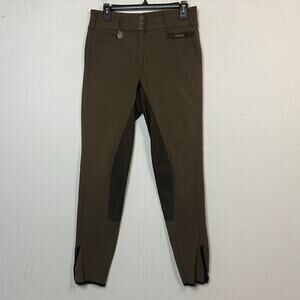 Pikeur Candela Women's Brown Full Seat Breeches Equestrian Riding Size 32